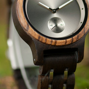 Wooden Watches Men Luxury Wristwatch Clock Functional Stop Watch relogio masculino K-Q18